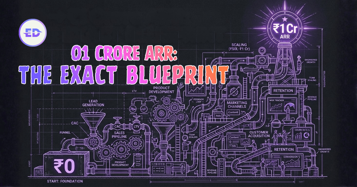 SaaS Growth Architecture: From 0 to Rs 1 Crore ARR