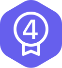 Product Hunt number 4 Product of the Day badge